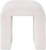 Pouf ESTES Bouclé Cremeweiß Bild 5