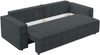 AX LIVING Aydin Cord Sofa 3 Sitzer Sofa mit Schlaffunktion Grau 238 cm Bild 5