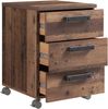 Rollcontainer CLIF 3 Schubladen Optik: Old Wood Vintage von Forte Bild 4