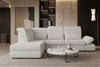 Couch Ares L Form in Stoff - Strukturstoff - creme - Links Bild 5