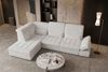 Couch Ares L Form in Stoff - Strukturstoff - creme - Links Bild 4