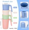 Unbreakable Trinkbecher Set 350ml 4er Tasse Griff BPA-frei Bild 2