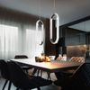 2er Set LED Hängeleuchte, Chrom, verstellbar, Dimmbar, H 150cm Bild 2