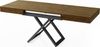 WFL GROUP Couchtisch Cavetta U höhenverstellbar ausziehbar mit schwarzen Metallbeinen (MADE IN EU, erhältlich in einer Größe – 120x80x27-76 cm, ausziehbar auf 200 cm), industrial Tisch in Holzoptik für Küche, Esszimmer oder Wohnzimmer Bild 4