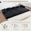 Gemütliches Familiensofa mit Stauraum & modularer Funktion – vakuumverpackt für mühelose Montage, Schwarz Bild 5
