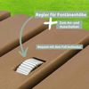 Gartendusche Outdoor eckig TYLIX - WPC Bodendusche 4m Fontänenhöhe mit Fußrad | Außendusche rutschfest Saunadusche Campingdusche wetterfest Bild 4
