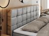 Boxspringbett mit Kopfteil und Topper, Polsterbett - ALBERO 1 - 120 x 200 cm - Hellgrau Velvet - H4 Bild 4