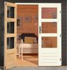 Gartenhaus Talkau 8 - 304x304 cm, 28 mm Holz terragrau, Karibu Bild 5