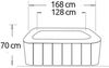 NetSpa Aspen aufblasbarer Whirlpool für 4 Personen 168 x 168 x 70 cm Outdoor Whirlpool Bild 3