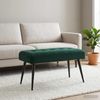 vidaXL Bank mit Knopfheftung Dunkelgrün 80 x 40 x 46 cm Samt 42038517 Bild 3