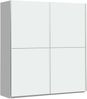 Schiebetürenschrank >WINNER< 2 Böden, 2 Stangen, in Weiss - 170,3x190,5x61,2cm (BxHxT) Bild 4