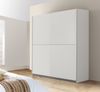 Schiebetürenschrank >WINNER< 2 Böden, 2 Stangen, in Weiss - 170,3x190,5x61,2cm (BxHxT) Bild 2