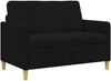 vidaXL Sofa mit Stauraum Schwarz 122 x 78 x 87 cm Polyester 42036893 Bild 2