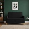vidaXL Sofa mit Stauraum Schwarz 122 x 78 x 87 cm Polyester 42036893 Bild 3