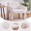 LVHOM Sessel Skandinavischer Stil, Polstersessel Cordstoff, Relaxsessel Einzelsessel Loungesessel, für Wohnzimmer, Büro, Schlafzimmer, Beige Bild 4