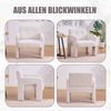 LVHOM Sessel Skandinavischer Stil, Polstersessel Cordstoff, Relaxsessel Einzelsessel Loungesessel, für Wohnzimmer, Büro, Schlafzimmer, Beige Bild 3
