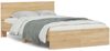 vidaXL Bettgestell mit Kopfteil Sonoma-Eiche 120x190 cm 3207513 Bild 2