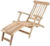 Garden Pleasure Teak Deckchair Garten Holz Relax Liege Sonnenliege Möbel Bild 2