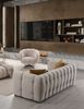 Sitzgruppe/Sofa Set - Wohnzimmergarnitur "Chrysanthemum" 3+3+1-white Bild 4