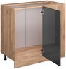 Vicco Küchenschrank Küchenzeile R-Line, Anthrazit Hochglanz, Eckschrank 86 cm, ohne AP Bild 4