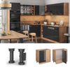Vicco Küchenschrank Küchenzeile R-Line, Anthrazit Hochglanz, Eckschrank 86 cm, ohne AP Bild 2