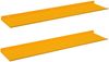 vidaXL Schwebendes Regal 2 pcs Senfgelb 80 x 18 x 2,5 cm Stahl 8004038 Bild 2