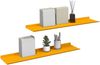 vidaXL Schwebendes Regal 2 pcs Senfgelb 80 x 18 x 2,5 cm Stahl 8004038 Bild 3