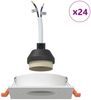 vidaXL Spotlight 24 pcs Weiß 9 x 9 x 2 cm Aluminium 4108151 Bild 4