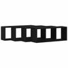 vidaXL Wandregale mit Regal 4 pcs Schwarz Eichen-Optik 60 x 15 x 23 cm 862646 Bild 5
