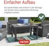 Allibert Loungeset Victoria Monaco mit Tisch Lyon anthrazit - Premium - Rattanoptik, wetterfest Bild 4