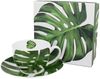 DUO FLORAL Tasse 250 ml MONSTERA mit Untertasse, New Bone China Porzellan Bild 2