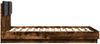 vidaXL Bettgestell mit Kopfteil Räuchereiche 120x190 cm Holzwerkstoff 3209965 Bild 5