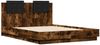 vidaXL Bettgestell mit Kopfteil Räuchereiche 120x190 cm Holzwerkstoff 3209965 Bild 3