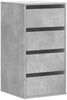 vidaXL Kommode Betongrau 40x41x76 cm Holzwerkstoff 852864 Bild 2