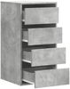 vidaXL Kommode Betongrau 40x41x76 cm Holzwerkstoff 852864 Bild 5