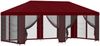 vidaXL Pavillon mit Seitenwänden 6 x 3 m Bordeauxrot 3376029 Bild 2