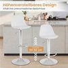 COSTWAY Barhocker (2er Set), drehbar 60-82cm höhenverstellbare Sitzhöhe gepolstert Bild 2