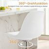 COSTWAY Barhocker (2er Set), drehbar 60-82cm höhenverstellbare Sitzhöhe gepolstert Bild 4