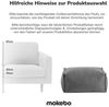 mokebo Pouf Der Ruhestifter (aus Webstoff), Sitzhocker, Bodenkissen, Fußhocker oder Sitzkissen eckig in Beige Bild 3