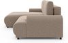 Ecksofa Lounge Schlaffunktion Bettkasten moderne L-Couch Ecke Links Hellbraun Bild 4