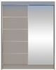 Kleiderschrank Metropolis III, mit RGB LED Beleuchtung, Farbe: Cashmere Bild 1