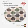 DomDeco Hochflor-Teppich Hochflorteppich Oval EXEMPT Beige-Grün, 160x229 cm, oval Bild 3