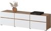 INOSIGN Lowboard Cross, moderne grifflose TV-Kommode,3 Klappen/3 Schubkästen, Breite 180 cm, TV-Schrank mit viel Stauraum, TV-Board Bild 3