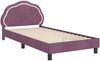 vidaXL Kinderbettgestell mit Kopfteil Lila 80 x 200 cm Samt 42010912 Bild 4