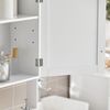SoBuy BZR19-W Hängeschrank, MDF, Lackiert, Weiß, 40 x 52 x 23 cm Bild 4