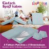 Linodino Kindersofa Spielsofa I aus Schaumstoff Bausteine I Spielcouch für Kinder, 3 Jahre Garantie Bild 4