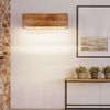 LED Wandleuchte, Holz, Kristalldekor, braun, H 17cm Bild 5