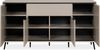 Finori Arona 51B Sideboard, sand / schwarz | Sideboard für Wohnzimmer | Maß: B x H x T ca. 175 x 90 x 38 cm | Sideboard mit 4 Türen und 1 Schubkasten Bild 2