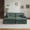 Leawin Sofa Cordsofa 2-Sitzer mit Bettfunktion, modernes Schlafsofa für Wohnzimmer, Weicher Cordbezug, flexible Kombination & ideal für kleine Räume Bild 5