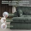 Leawin Sofa Cordsofa 2-Sitzer mit Bettfunktion, modernes Schlafsofa für Wohnzimmer, Weicher Cordbezug, flexible Kombination & ideal für kleine Räume Bild 2